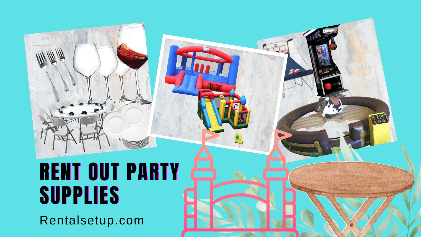 party rental software and event rental software. Party rental website builder